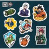 Modern Adult Whimsical Knight Stickers