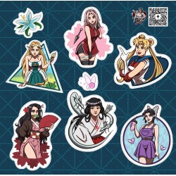 Modern Adult Whimsical Knight Stickers