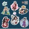 Modern Adult Whimsical Knight Stickers