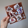 Modern Adult Whimsical Knight Stickers