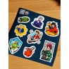Modern Adult Whimsical Knight Stickers