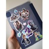 Modern Adult Whimsical Knight Stickers