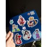 Modern Adult Whimsical Knight Stickers